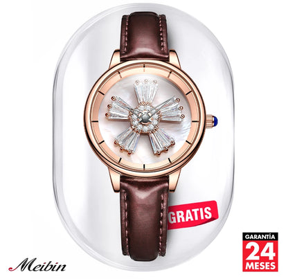 Fossil Coral Reloj 2024 + correa de cuero regalo