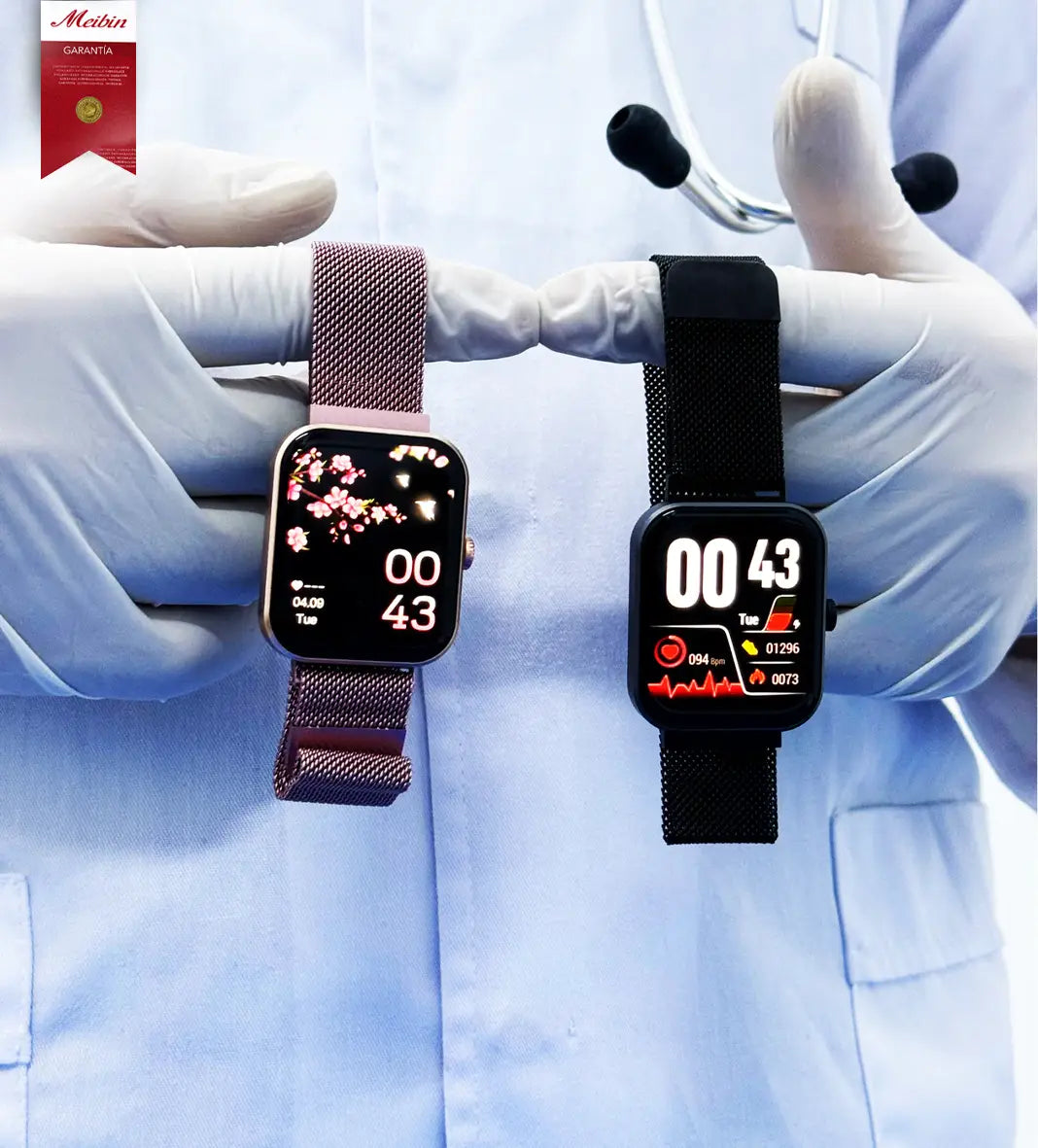 Reloj inteligente™ de control de glucosa en sangre sin dolor + correa de acero gratuita